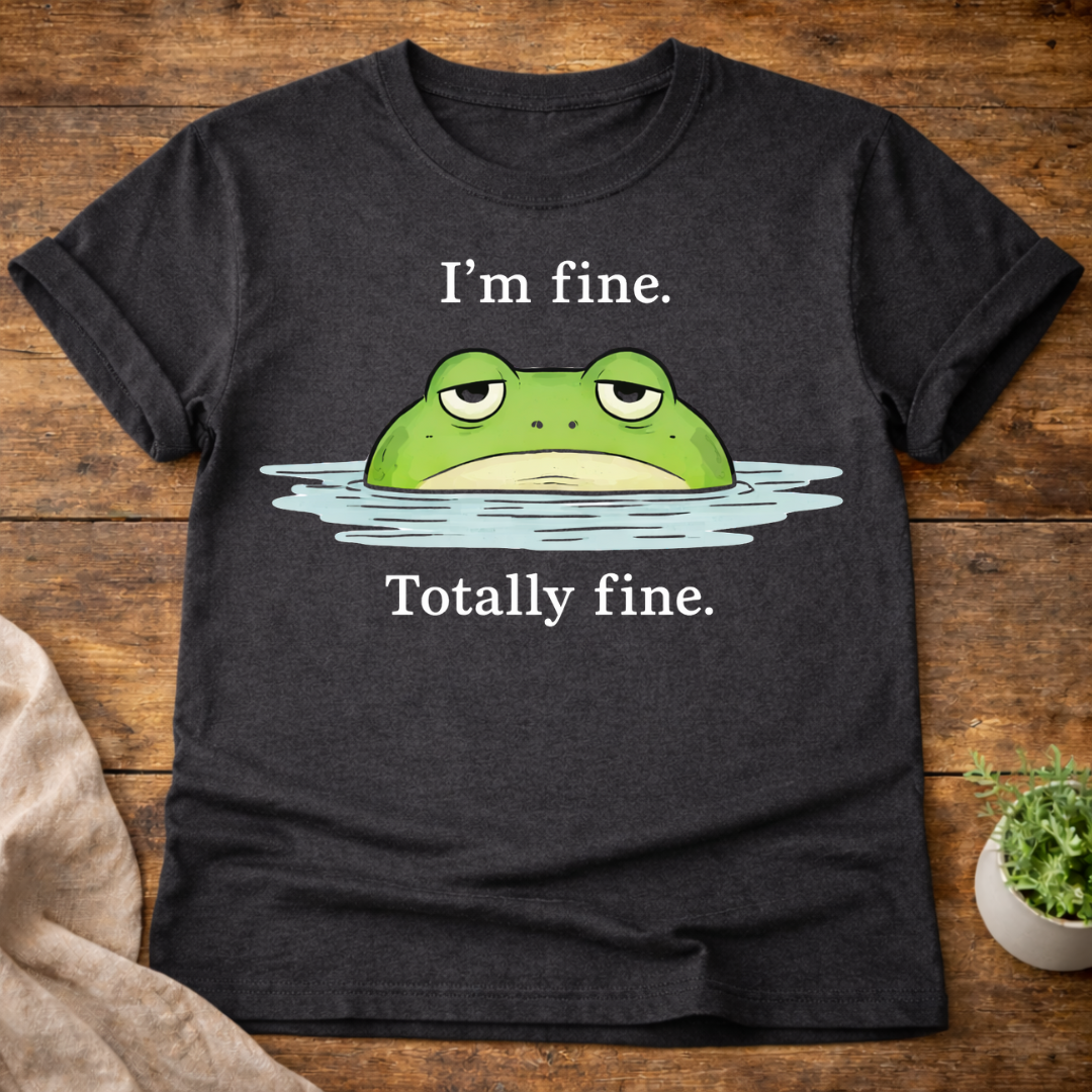 I'm Fine Totally Fine Frog T-Shirt