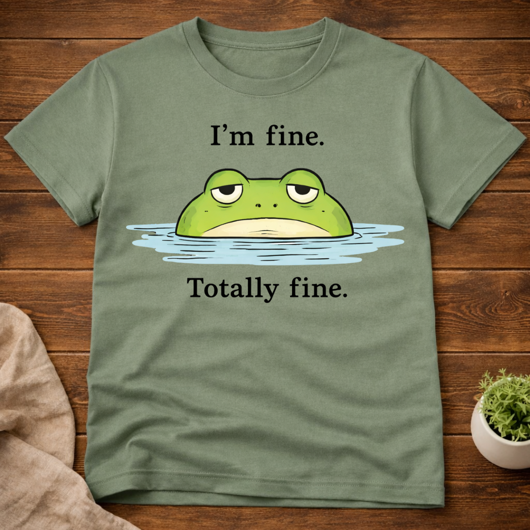 I'm Fine Totally Fine Frog T-Shirt