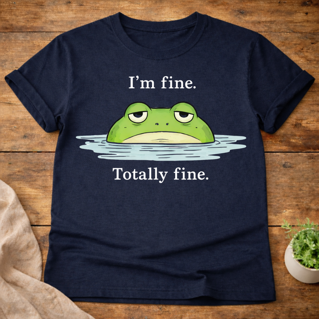 I'm Fine Totally Fine Frog T-Shirt