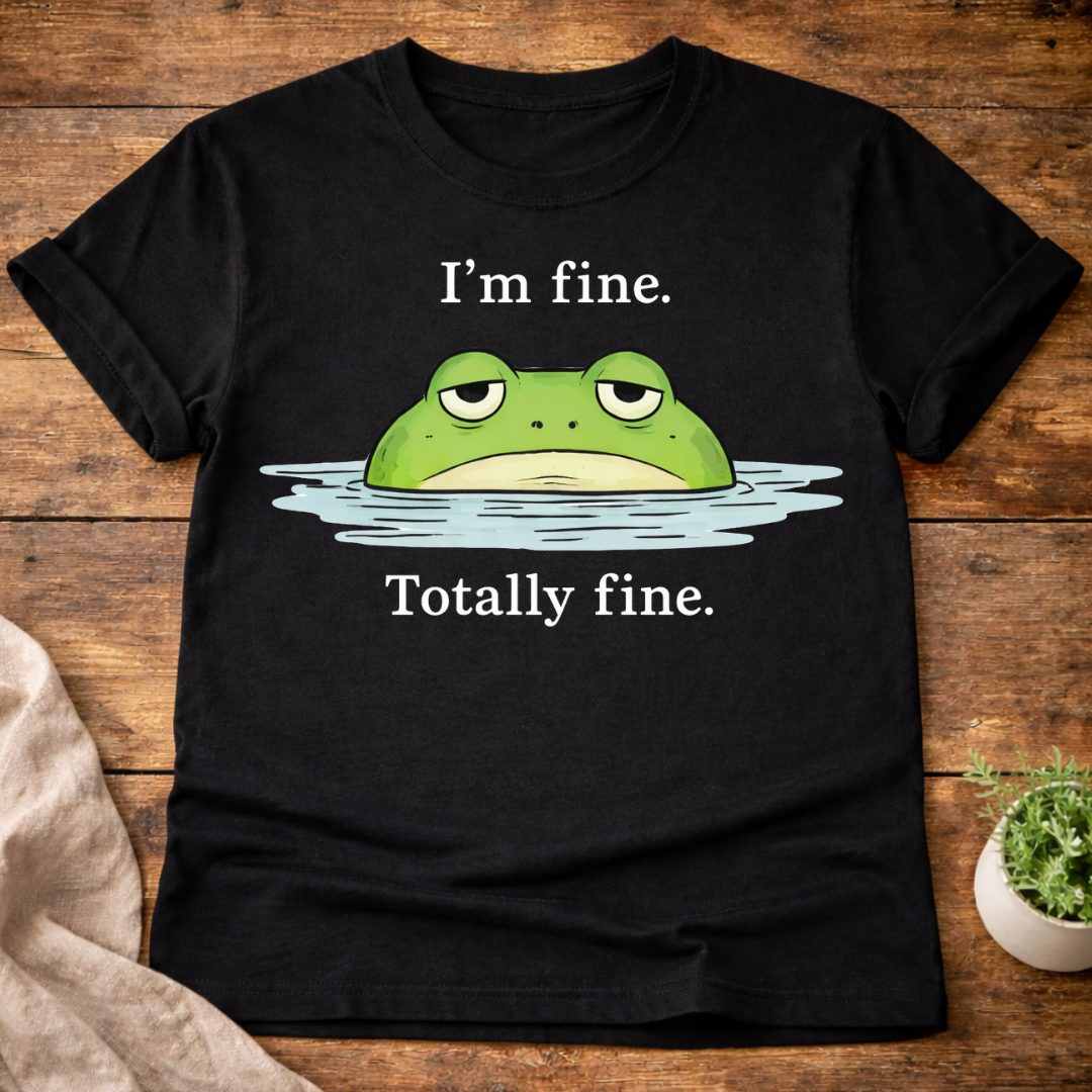 I'm Fine Totally Fine Frog T-Shirt