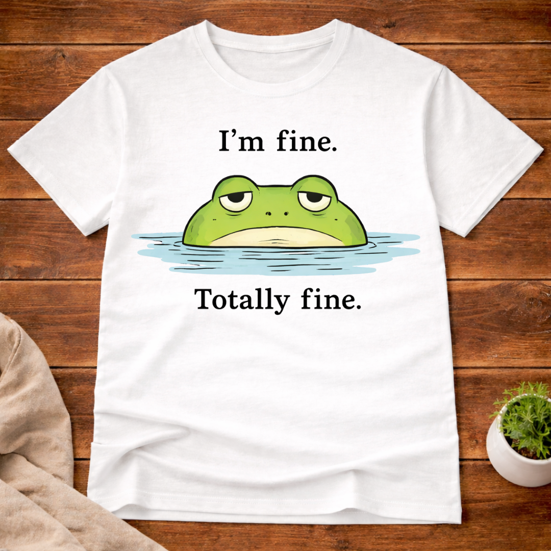 I'm Fine Totally Fine Frog T-Shirt
