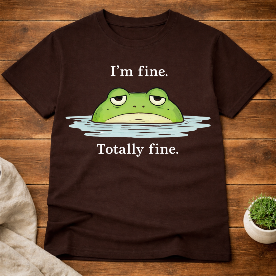 I'm Fine Totally Fine Frog T-Shirt