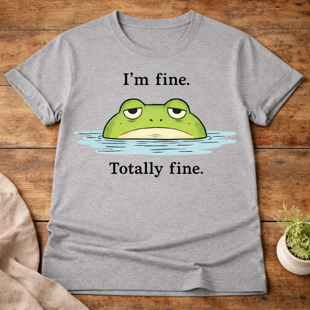 I'm Fine Totally Fine Frog T-Shirt