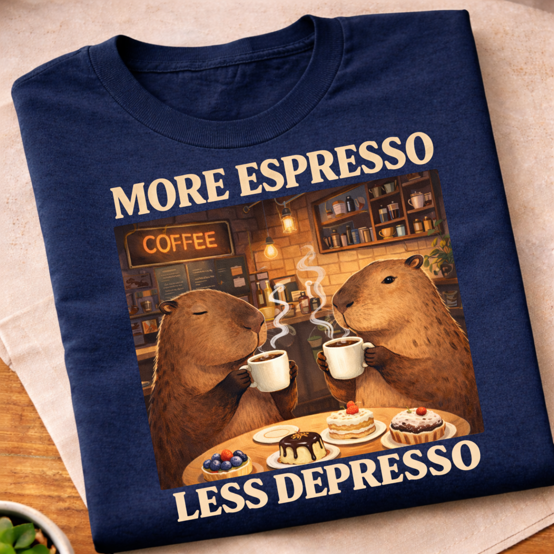 More Espresso Less Depresso T-Shirt