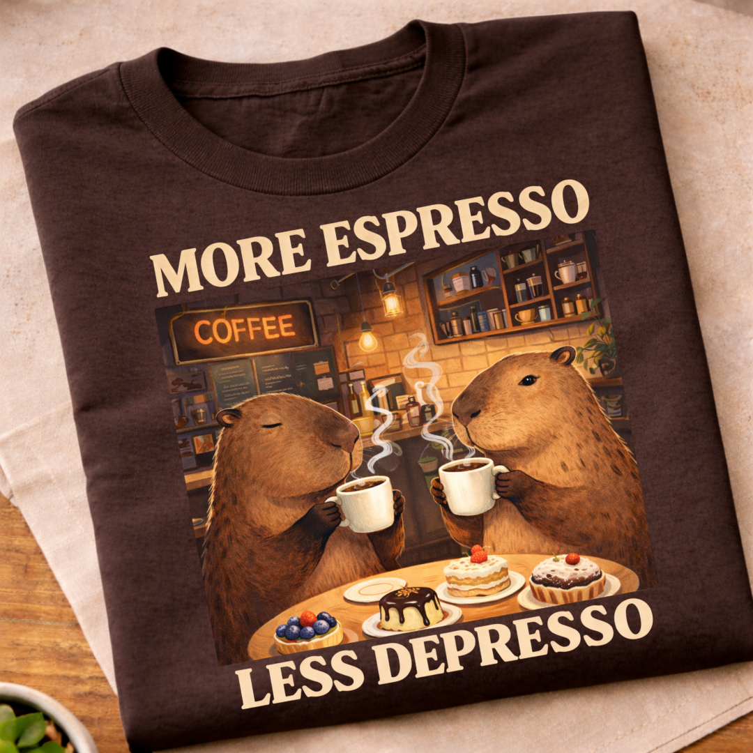 More Espresso Less Depresso T-Shirt