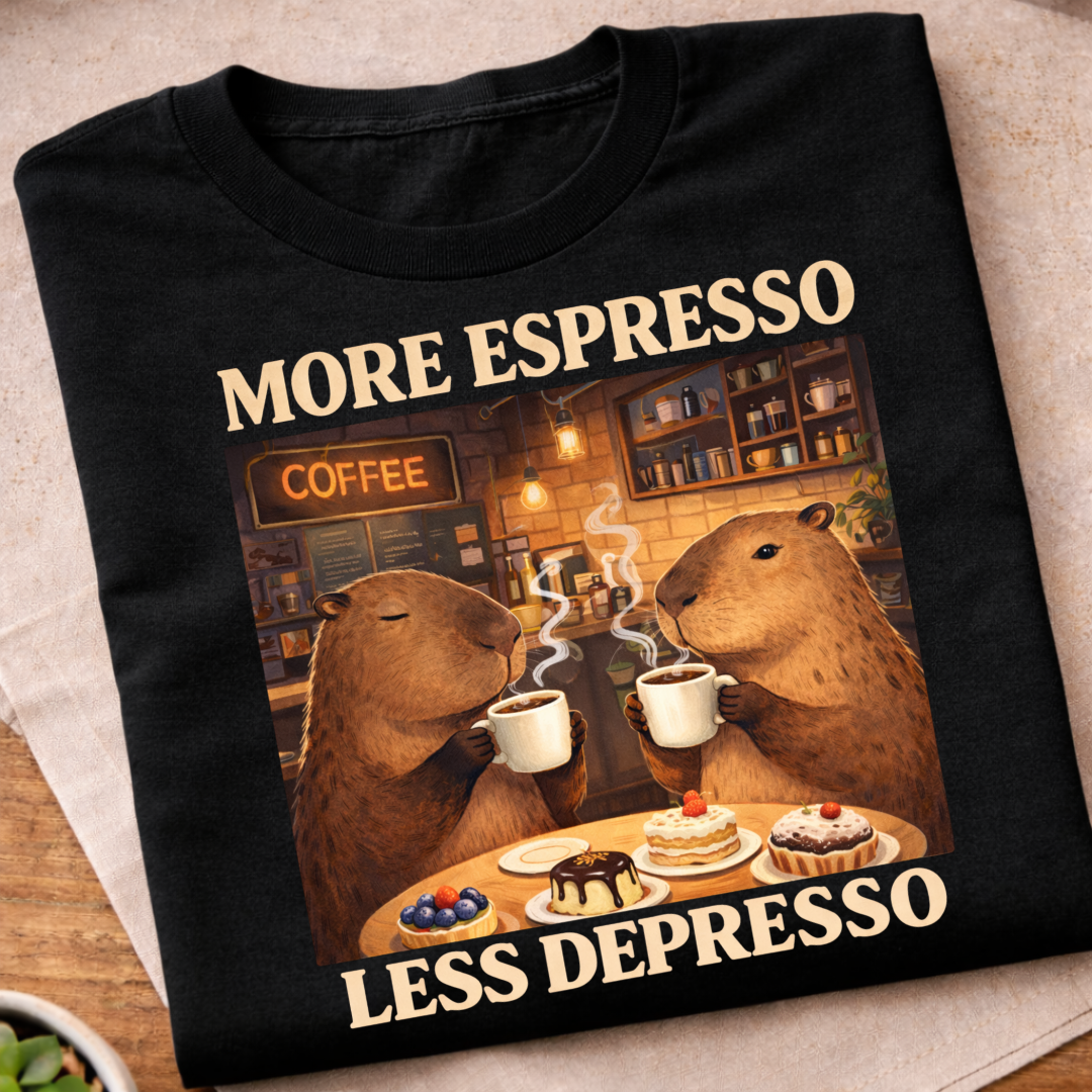 More Espresso Less Depresso T-Shirt