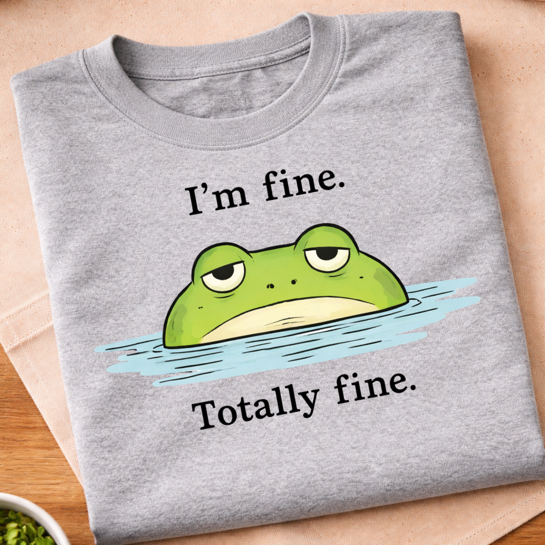 I'm Fine Totally Fine Frog T-Shirt