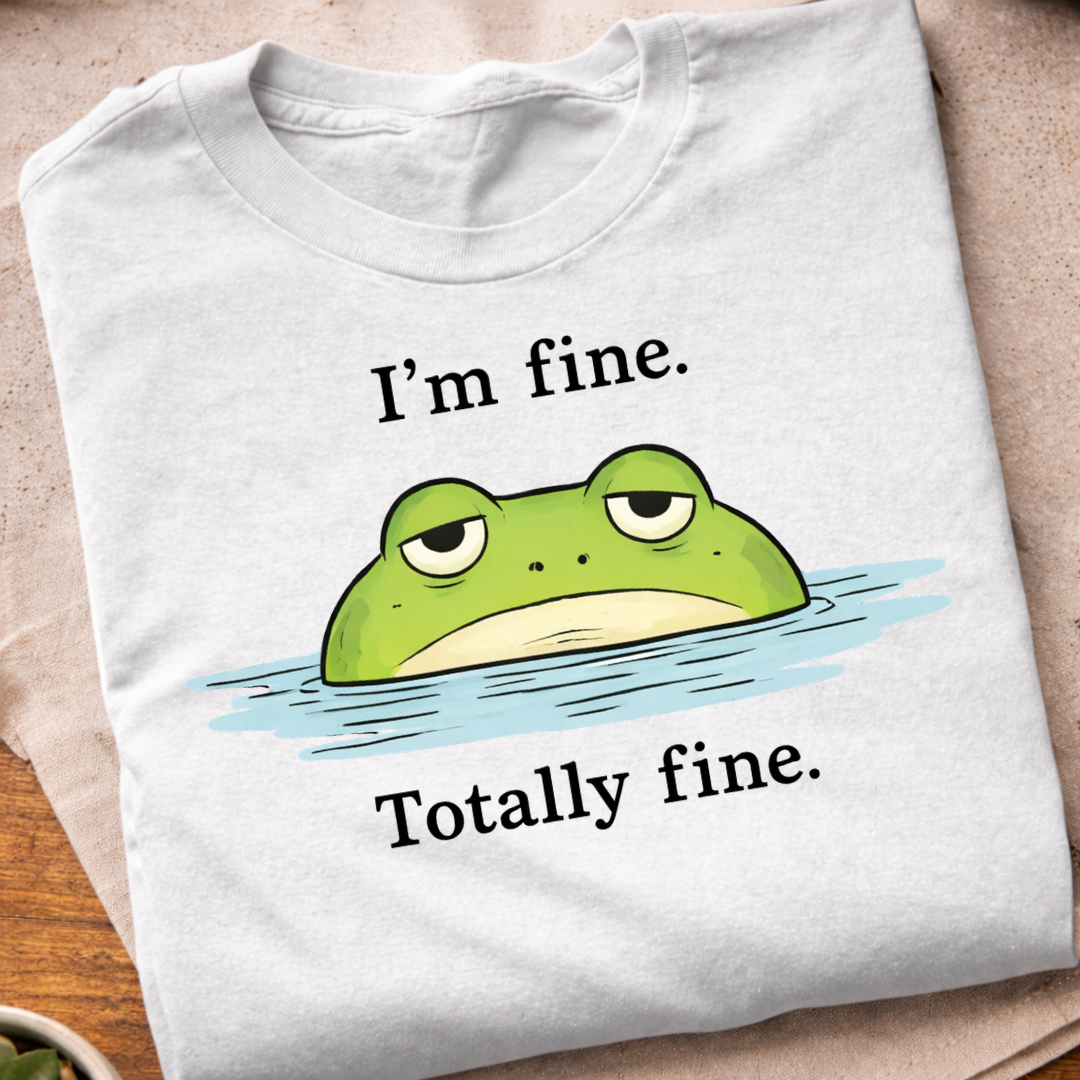 I'm Fine Totally Fine Frog T-Shirt
