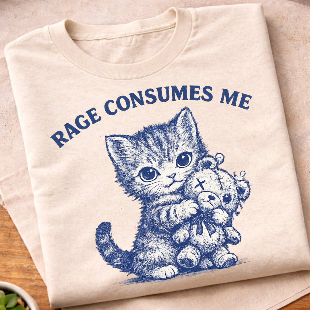 Rage Consumes Me Kitten T-Shirt