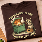 Raccon Let it Shine T-Shirt