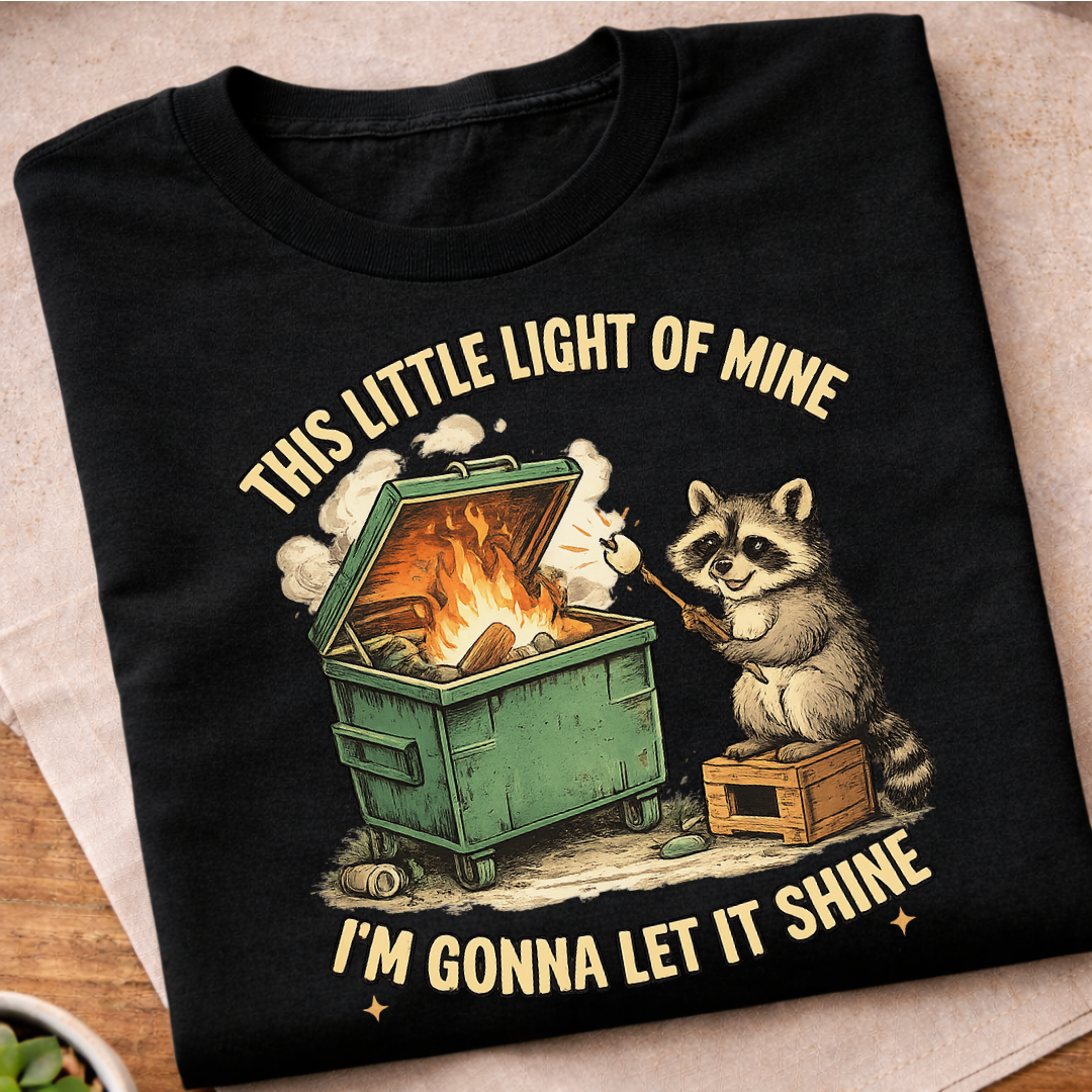 Raccon Let it Shine T-Shirt