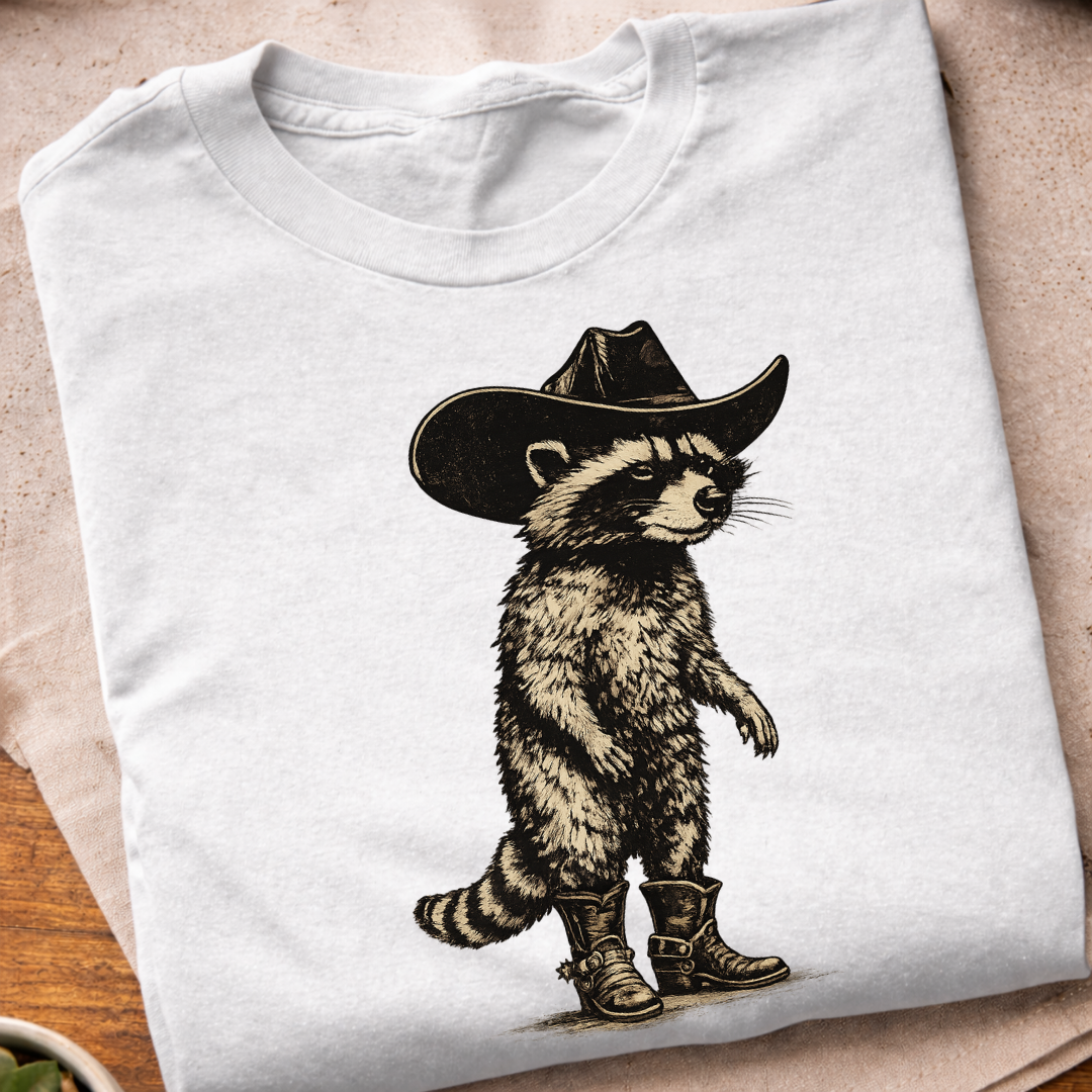 Cowboy Raccoon T-Shirt