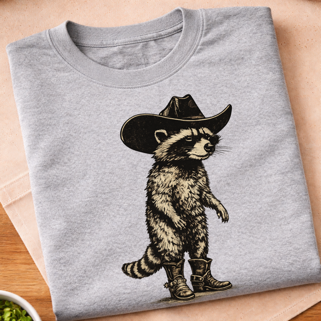 Cowboy Raccoon T-Shirt