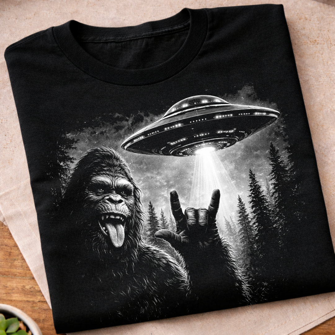 Bigfoot UFO T-Shirt