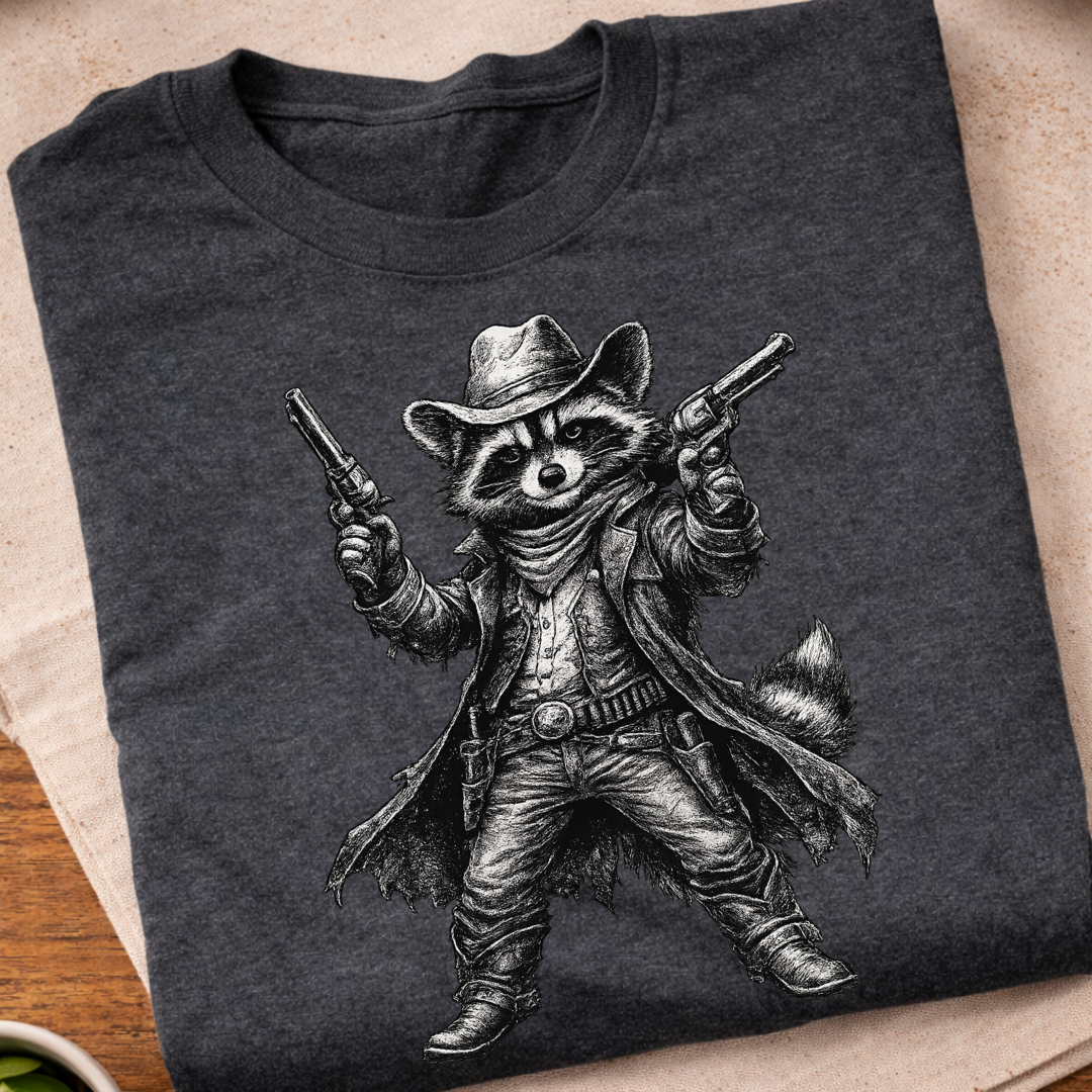 Cowboy Raccoon T-Shirt