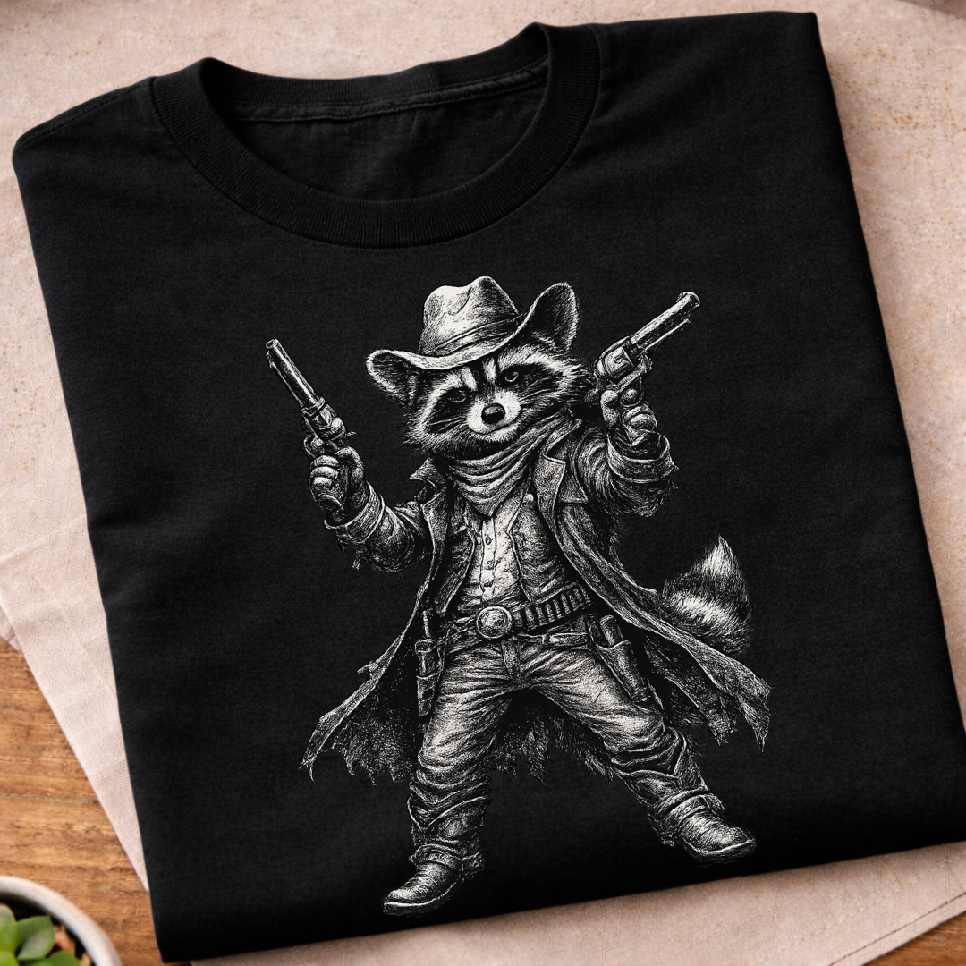Cowboy Raccoon T-Shirt