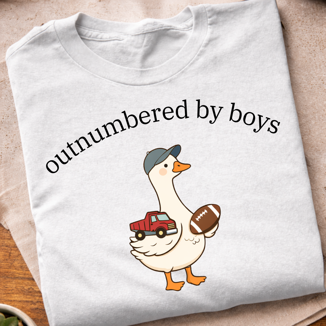 Outnumbered by Boys T-Shirt