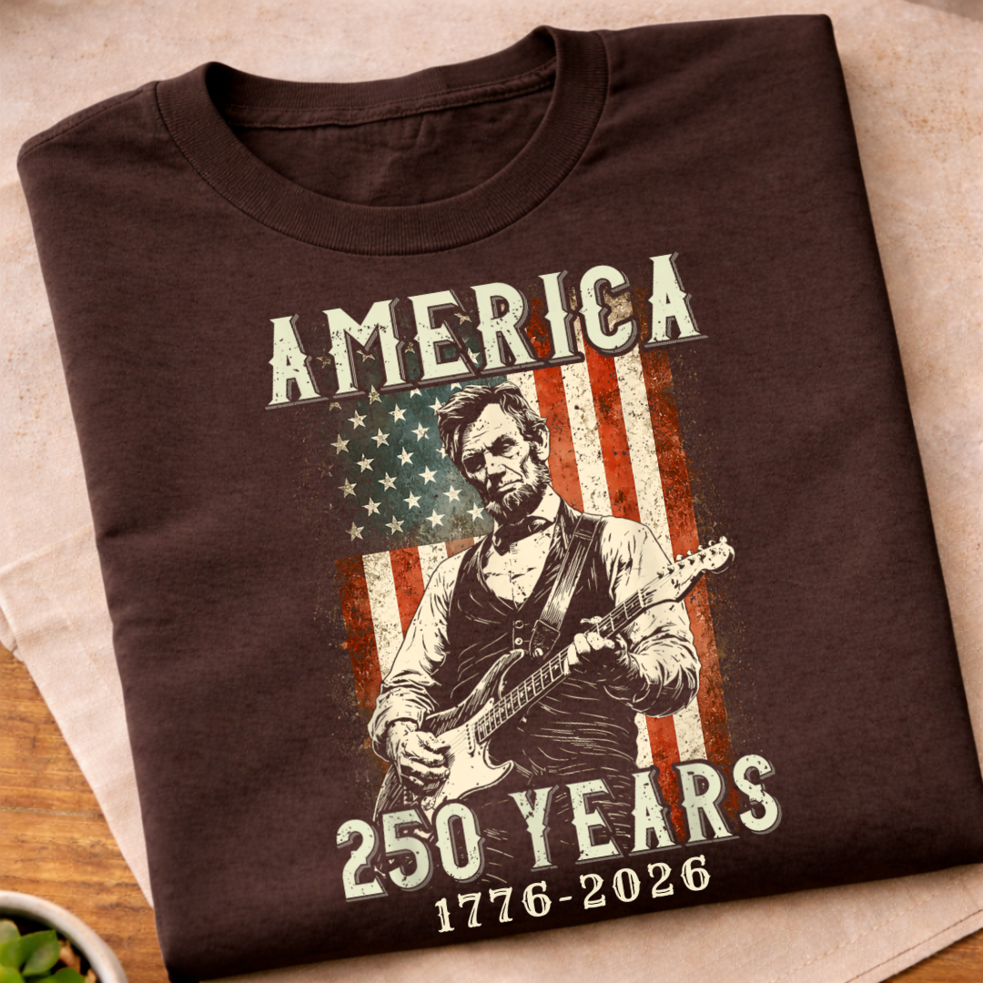 America 250 Years Lincoln T-Shirt