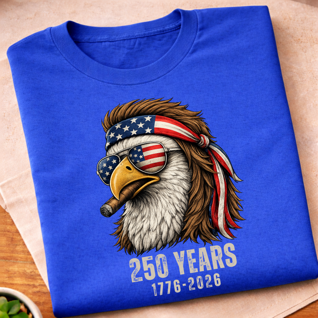 Patriotic eagle 250 Years America T-Shirt