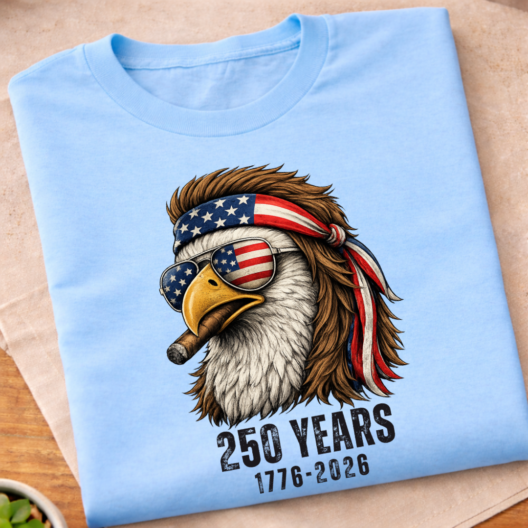 Patriotic eagle 250 Years America T-Shirt