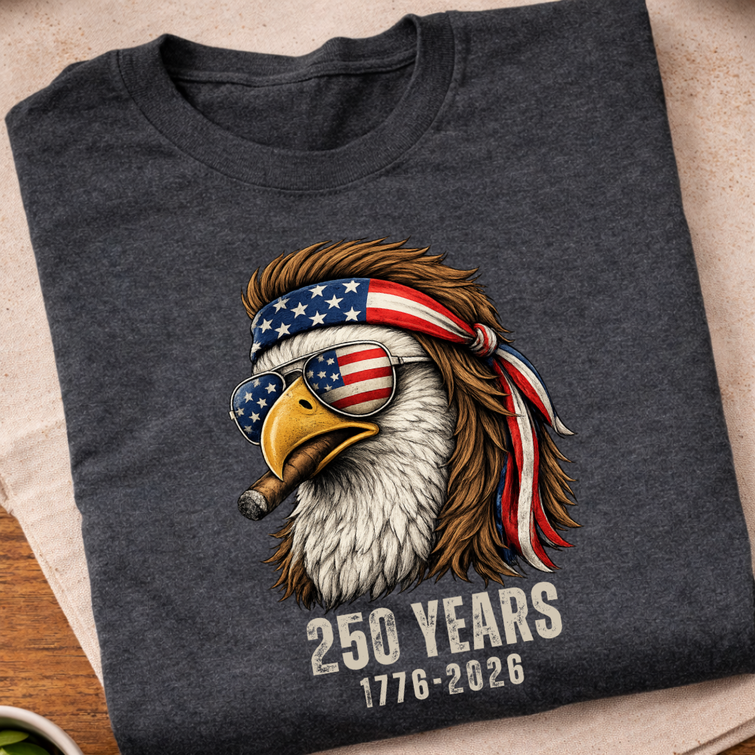 Patriotic eagle 250 Years America T-Shirt