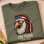 Patriotic eagle 250 Years America T-Shirt