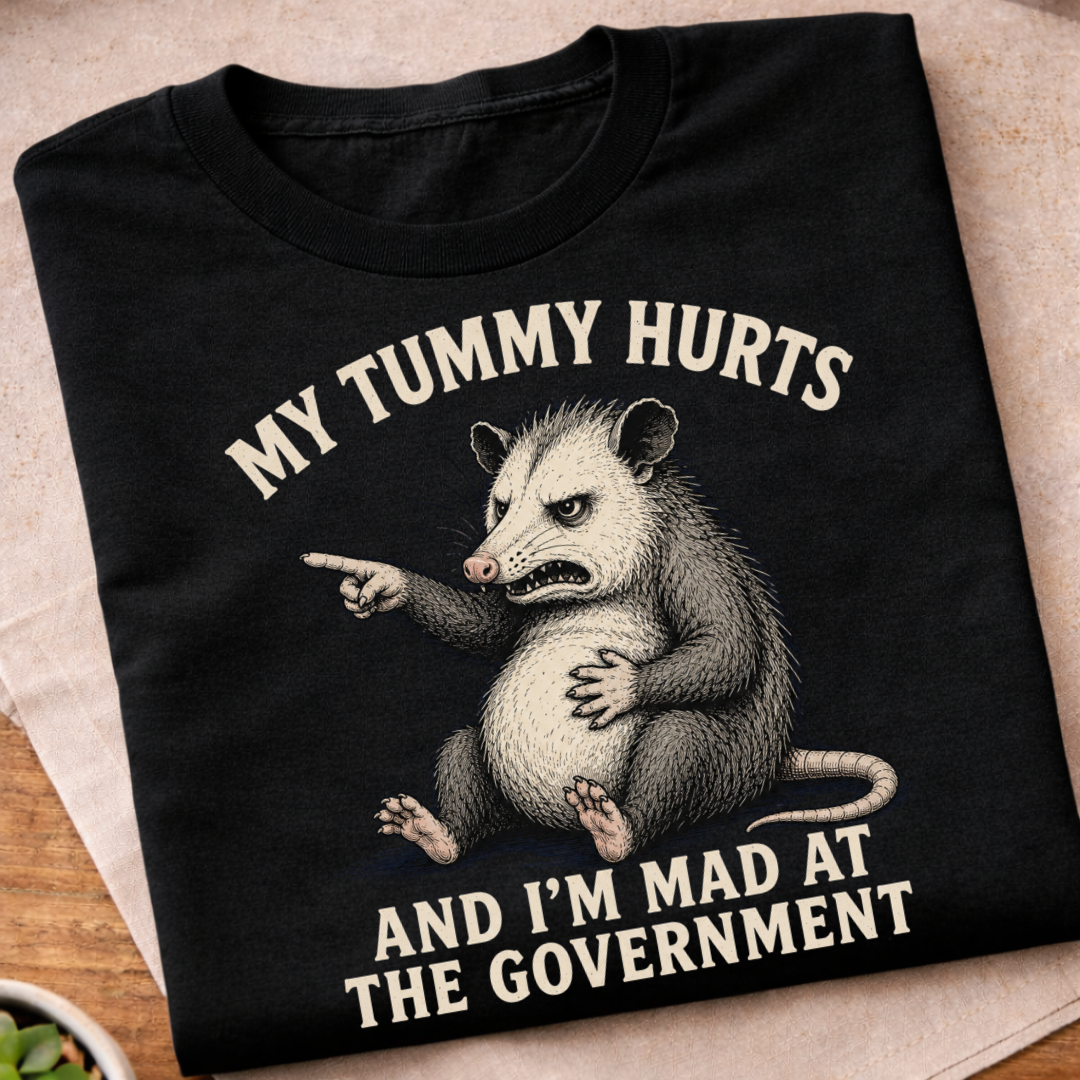 Possum's Tummy Hurts T-Shirt