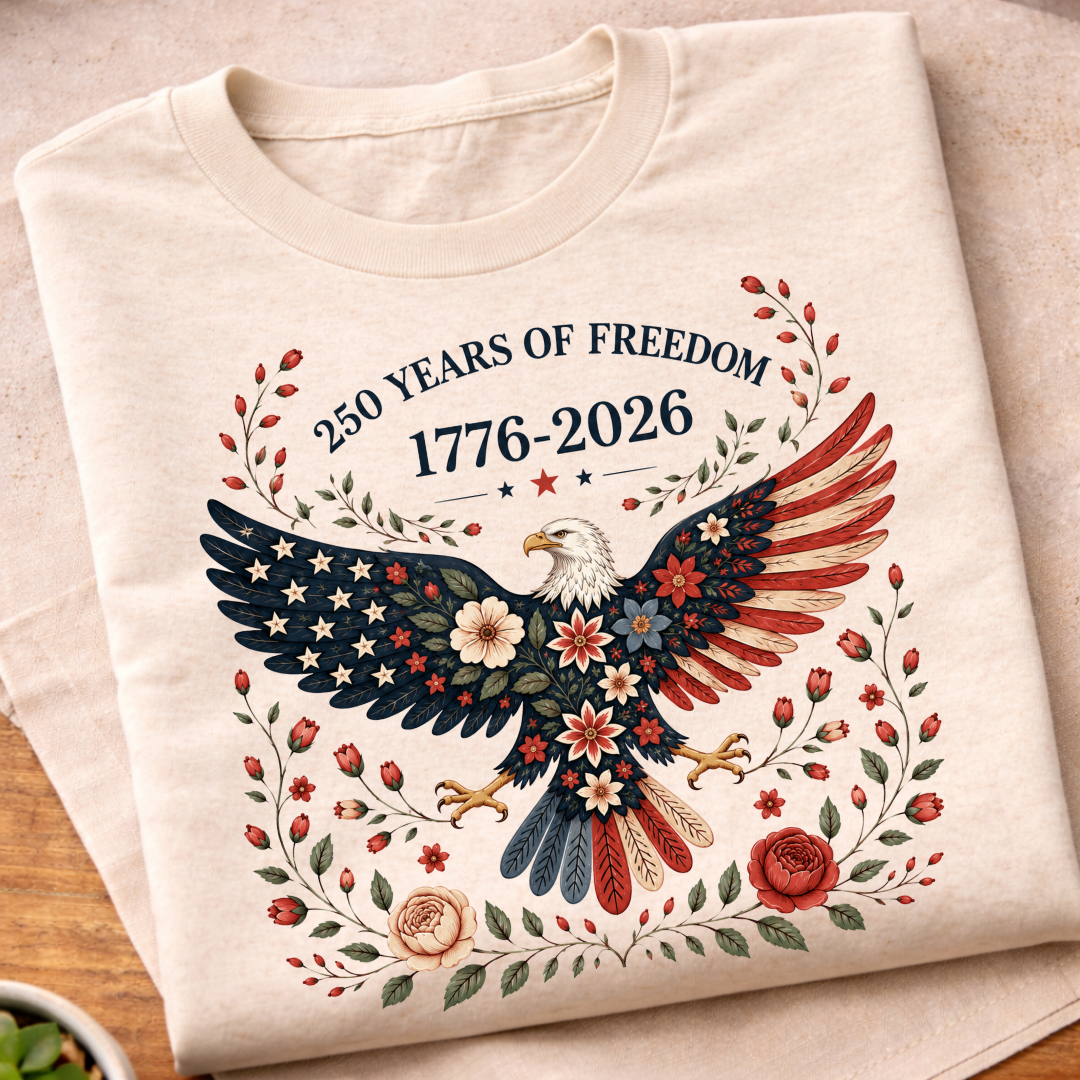 Floral 250th Anniversary T-Shirt