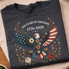 Floral 250th Anniversary T-Shirt