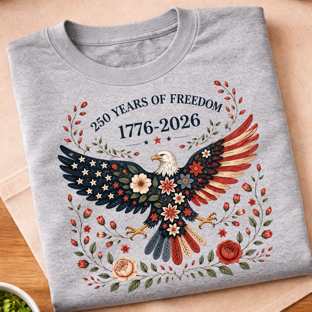 Floral 250th Anniversary T-Shirt