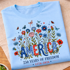 Floral America 250 T-Shirt