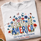 Floral America 250 T-Shirt