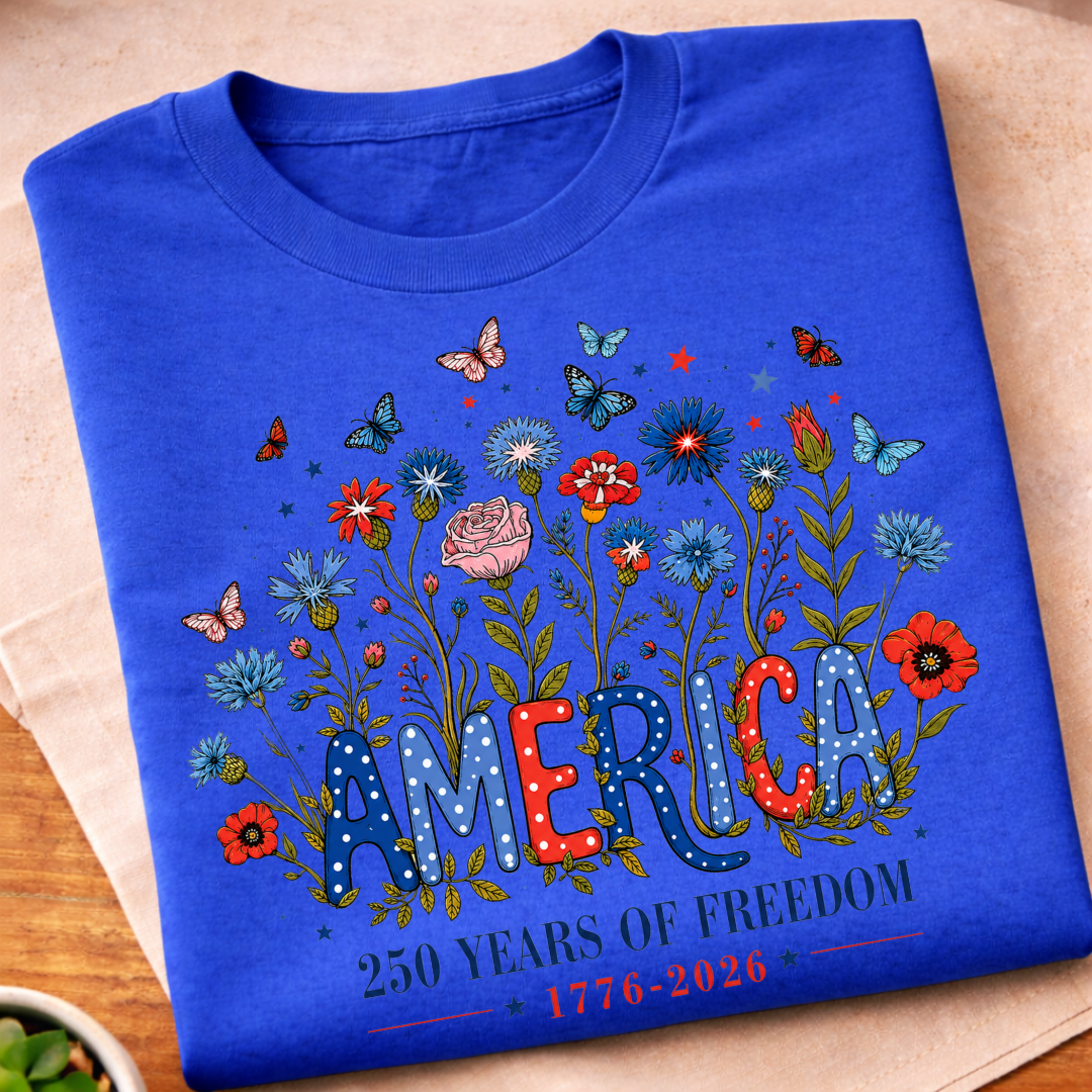Floral America 250 T-Shirt