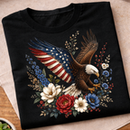 Floral 250 Years Eagle T-Shirt