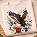 Floral 250 Years Eagle T-Shirt
