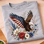 Floral 250 Years Eagle T-Shirt
