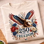 Floral 250 Years Eagle T-Shirt