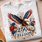 Floral 250 Years Eagle T-Shirt
