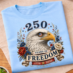 Floral 250 Years of Freedoom  T-Shirt