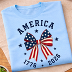 America Coquette Bow 250 Years T-Shirt
