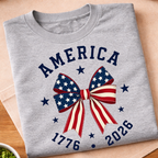 America Coquette Bow 250 Years T-Shirt