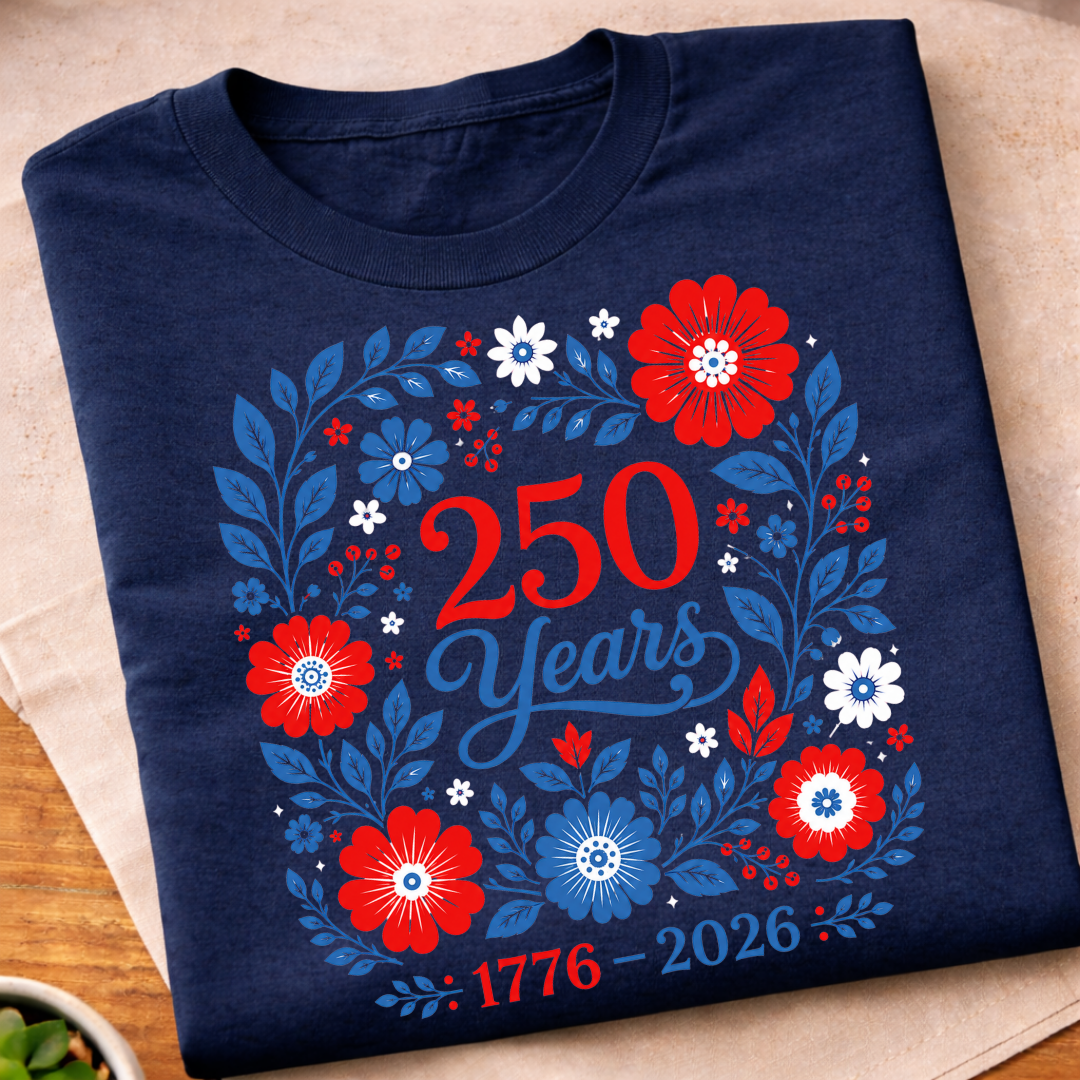 Floral 250 Years T-Shirt