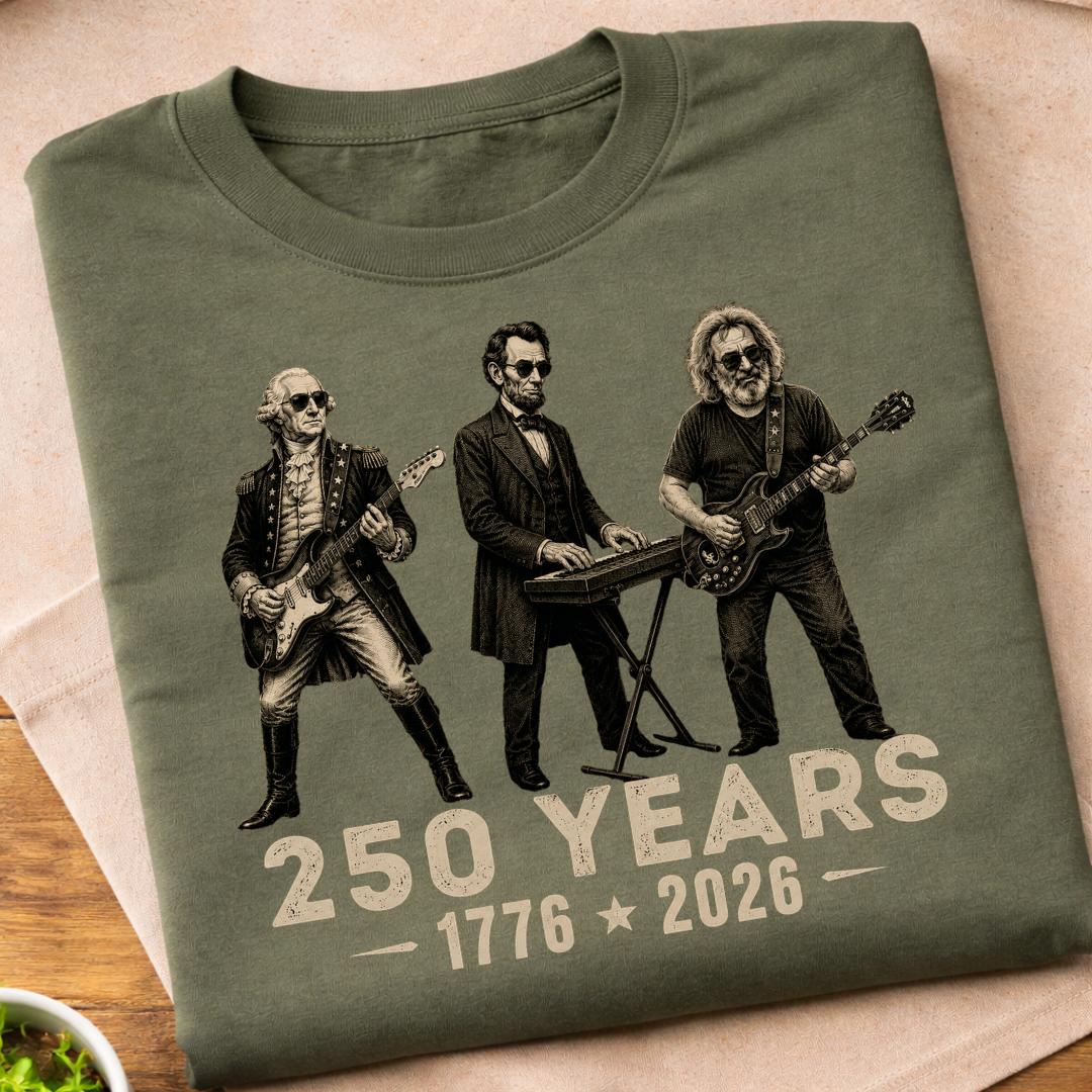 Washington Abraham Jerry 250 Years T-Shirt