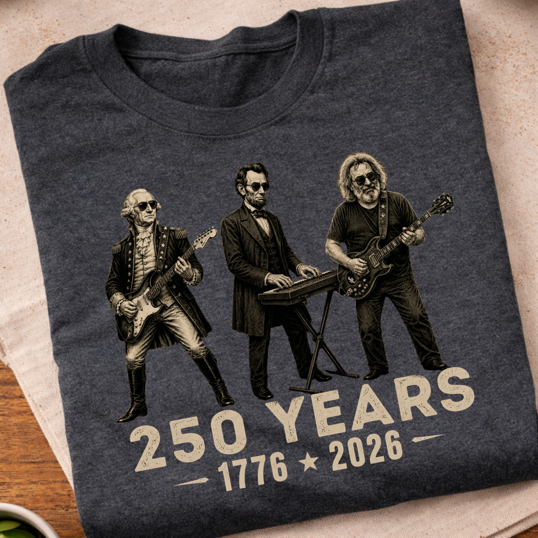 Washington Abraham Jerry 250 Years T-Shirt