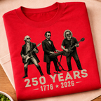 Washington Abraham Jerry 250 Years T-Shirt