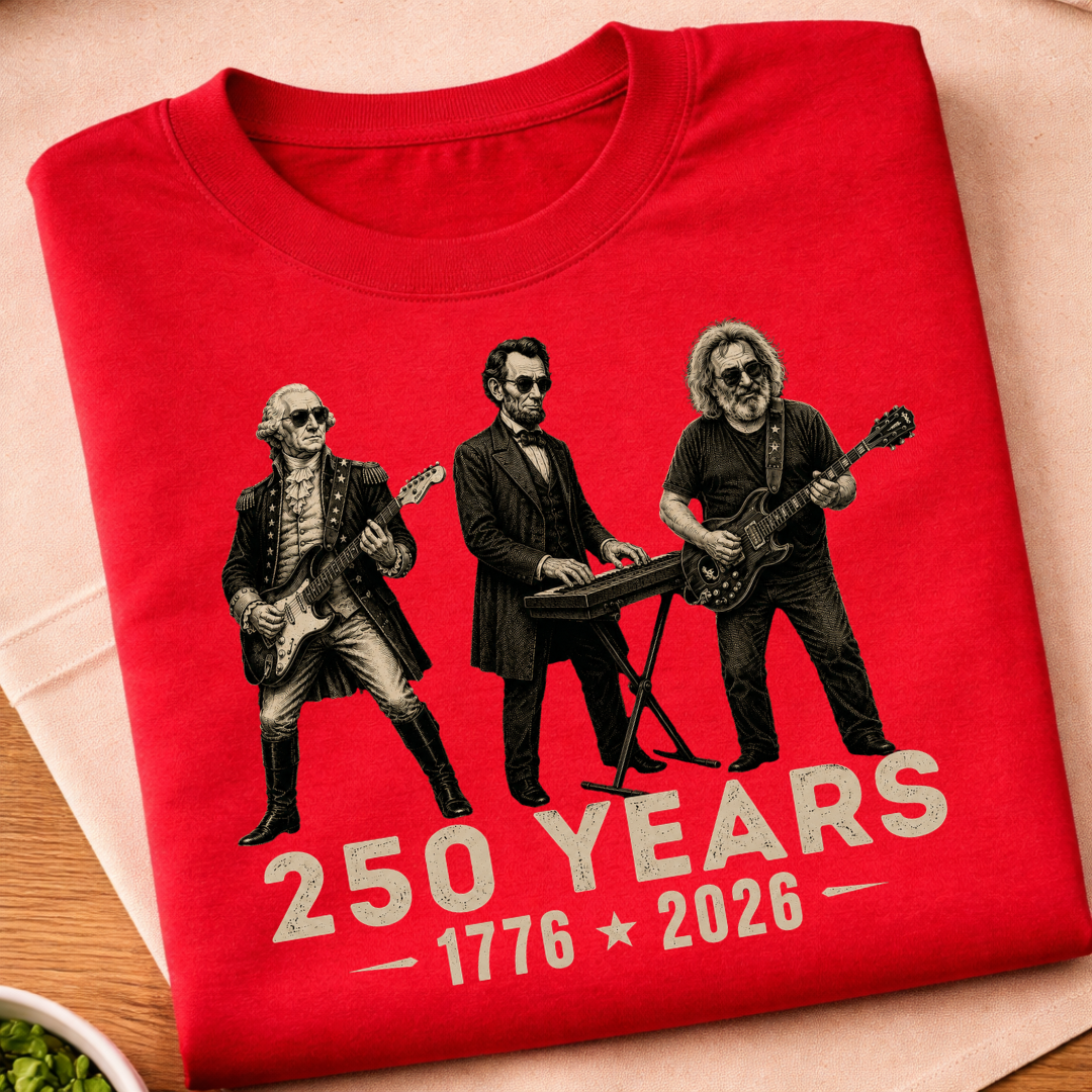 Washington Abraham Jerry 250 Years T-Shirt
