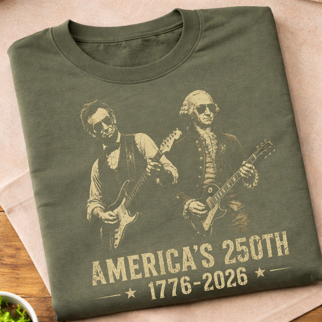 Abe With George Washington 250 Years T-Shirt