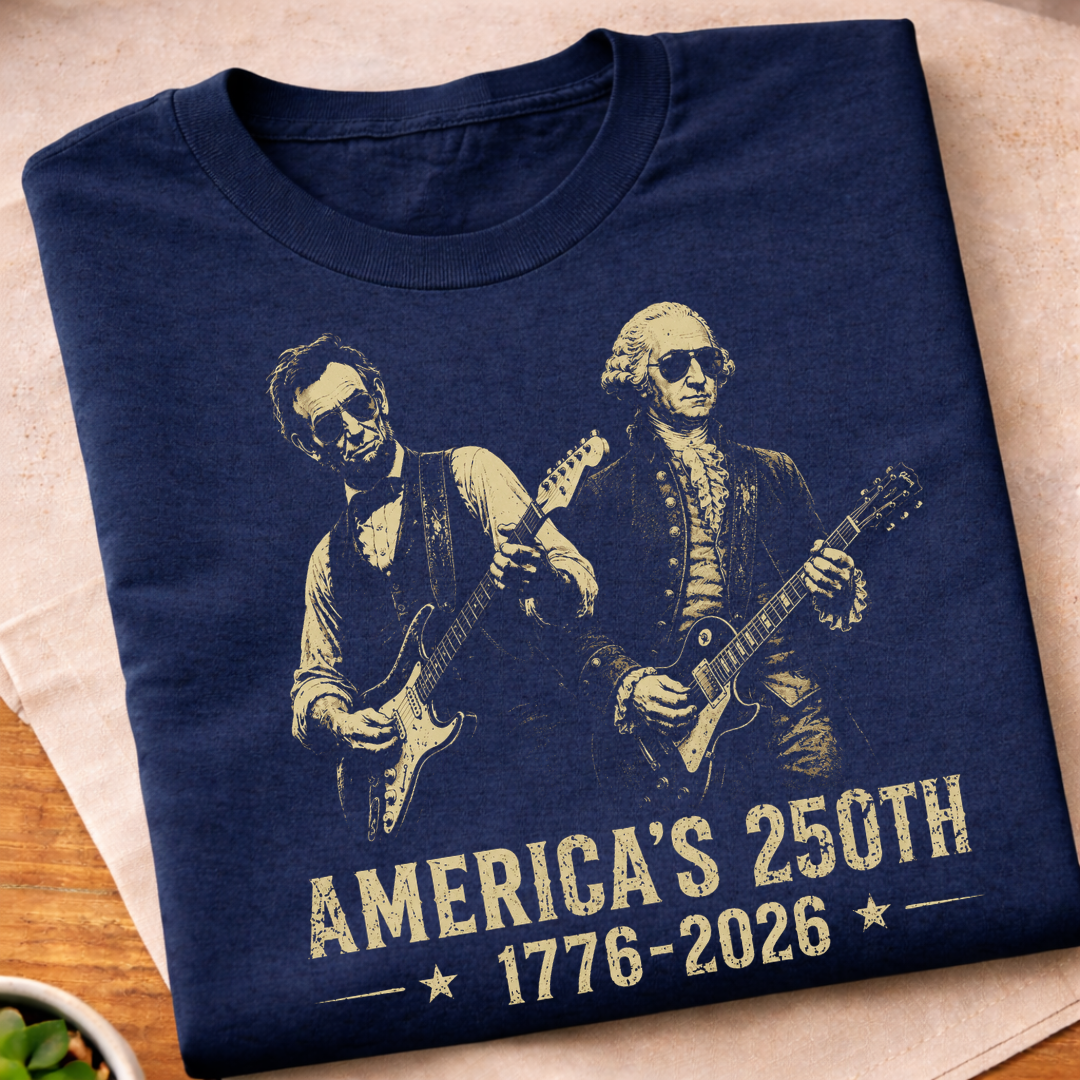 Abe With George Washington 250 Years T-Shirt