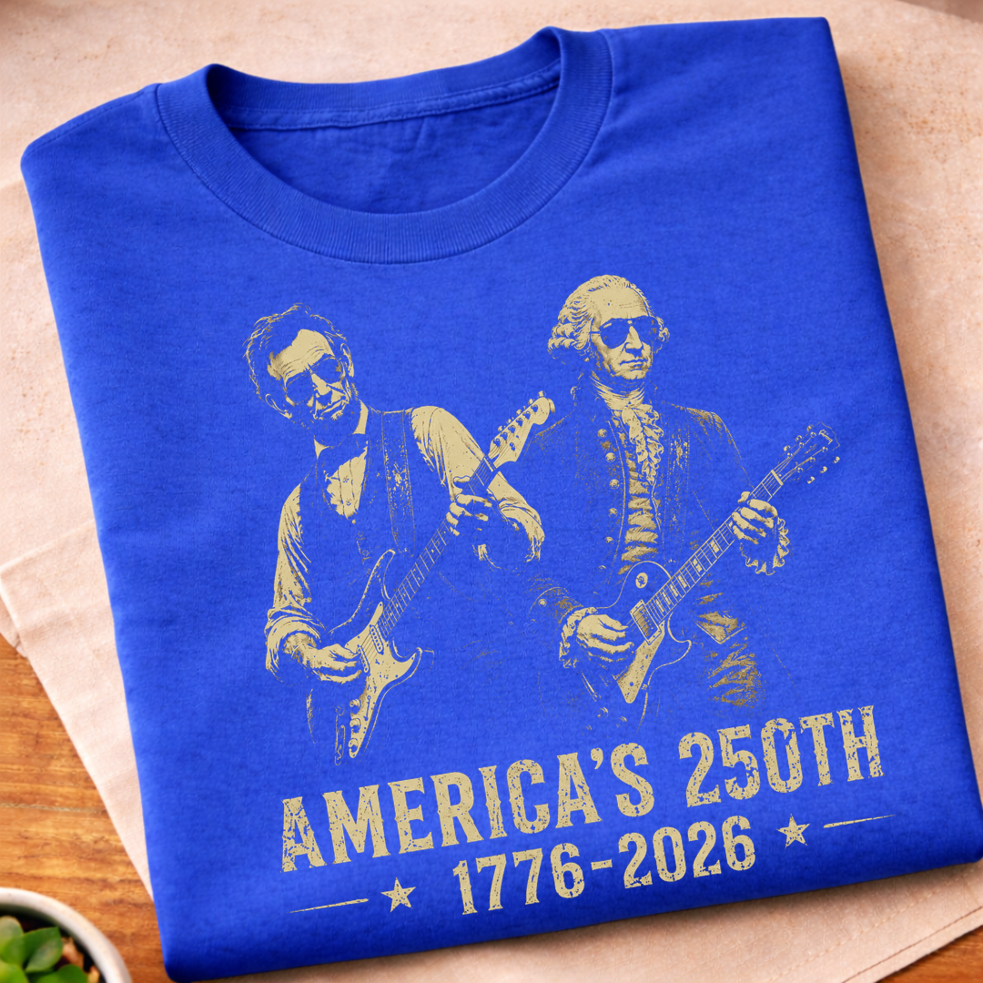Abe With George Washington 250 Years T-Shirt