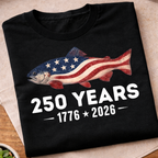 America's 250 Years USA Fish T-Shirt